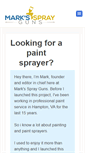 Mobile Screenshot of markssprayguns.com